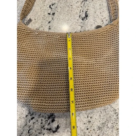 The Sak Sequoia Women's Handbag Brown Crochet Pockets Shoulder Strap Hobo Bag - Picture 8 of 9